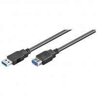 CABLE ALARGADOR USB 3.2 EWENT USB-A MACHO USB-A HEMBRA 1m NEGRO CABLE ALARGADOR USB 3.2 EWENT USB-A MACHO USB-A HEMBRA 1m NEGRO
