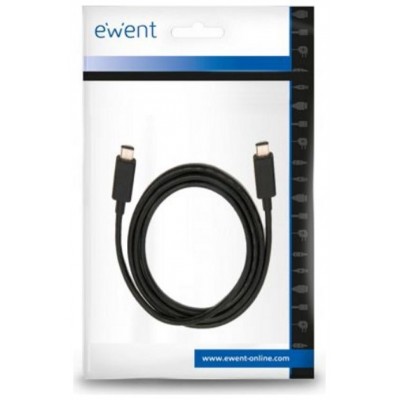 Ewent EC1046 cable USB 1 m USB 3.2 Gen 2 (3.1 Gen 2) USB C Negro (Espera 4 dias)