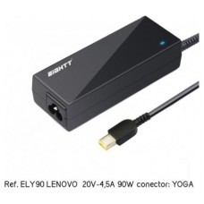 CARGADOR PORTATIL EIGHTT ESPECIFICO COMPATIBLE  LENOVO 20V-4,5A 90W YOGA