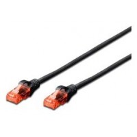 CABLE RED EWENT CAT 6 U/UTP 2M NEGRO