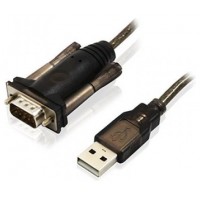 CABLE USB EWENT USB2.0 A/M - SERIE DB9 RS232 NEGRO (Espera 4 dias)