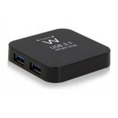 Ewent EW1134 hub de interfaz USB 3.2 Gen 2 (3.1 Gen 2) Type-A 5000 Mbit/s Negro (Espera 4 dias)