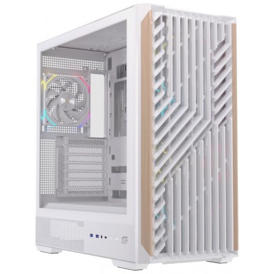 CAJA ATX SEMITORRE EINAREX P800 RGB 4 FANS BLANCA