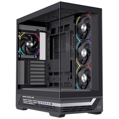 CAJA ATX SEMITORRE EINAREX S800 RGB 4 FANS NEGRA