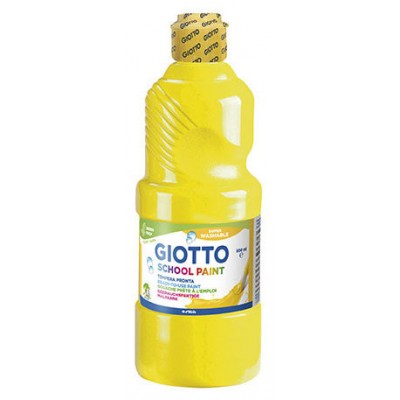 BOTELLA TÉMPERA LAVABLE AMARILLA 500ML GIOTTO F535302 (Espera 4 dias)