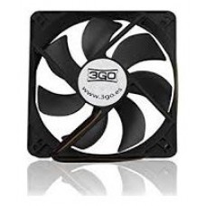 FAN12BK - 120mm, 12V, 1200rpm, 43.96cfm, Negro