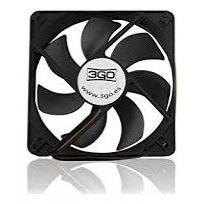 FAN12BK - 120mm, 12V, 1200rpm, 43.96cfm, Negro