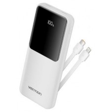 POWER BANK 10000mAh 22.5W + CABLE USB-C/LIGHTNING BLANCO VENTION (Espera 4 dias)
