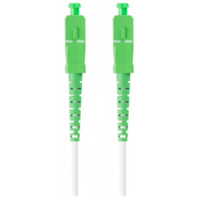 CABLE DE FIBRAOPTICA LANBERG 20M MONO SC/APC-SC/APC SIMPLEX G657A2 LSZH BLANC