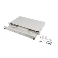 PATCH PANEL LANBERG 1U 19" FIBRA OPTICA 12 PTS SC SIMPLEX O 12 LC DUPLEX GR+ACC