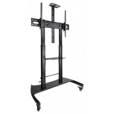 SOPORTE SUELO ARES CON RUEDAS 60""-100"" NEGRO TOOQ (Espera 4 dias)