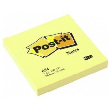 BLOC 100 HOJAS NOTAS ADHESIVAS 76X76MM COLORES SURTIDOS 654 ENCELOFANADO CAJA DISPENSADORA 6820-COL-W10 POST-IT 7100317840 (MIN10) (Espera 4 dias)