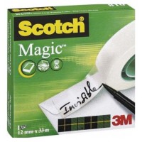 ROLLO CINTA INVISIBLE 12MM X 33M MAGICCAJA CARTÓN 810/1233 SCOTH 7100054153 (Espera 4 dias)