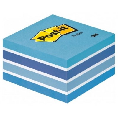 CUBO 450 HOJAS NOTAS ADHESIVAS 76X76MM COLORES SURTIDOS AZULES 2028-B POST-IT 7100172385 (Espera 4 dias)