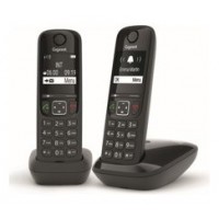 Gigaset AS690 Duo Teléfono DECT/analógico Identificador de llamadas Negro (Espera 4 dias)