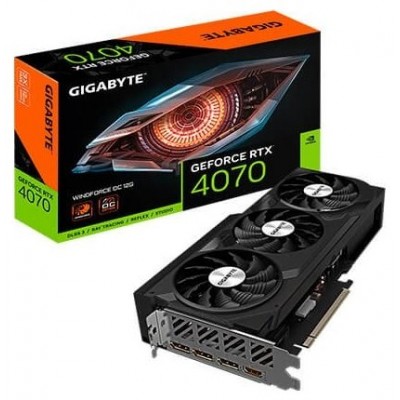 TARJETA GRAFICA GIGABYTE RTX4070 WINF OC 12G