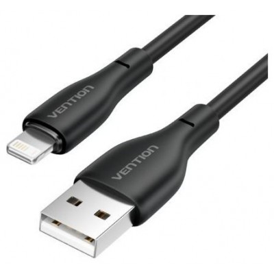CABLE 2.0 USB A LIGHTNING 1 M NEGRO VENTION (Espera 4 dias)