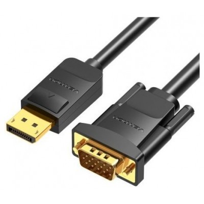 CONVERSOR DISPLAYPORT/M A VGA/M 3 M NEGRO VENTION (Espera 4 dias)