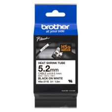 BROTHER Cinta tubo termorretractil. Texto negro sobre fondo blanco. PTE300, PTE550W, PTP750W, PTP900W, PTP950NW, PTD800W