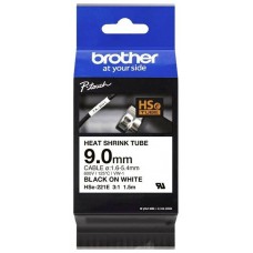 BROTHER Cinta tubo termorretractil. Texto negro sobre fondo blanco. PTE300, PTE550W, PTP750W, PTP900W, PTP950NW, PTD800W