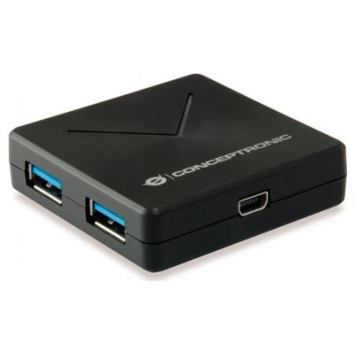 HUB USB 3.0 CONCEPTRONIC HUBBIES02B 4 PUERTOS USB 3.0