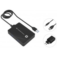 HUB USB3.0 CONCEPTRONIC HUBBIES11B 4 PUERTOS Y CABLE