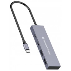 CONCEPTRONIC HUB 3.2 HUBBIES13G 2 PUERTOS USB 3.2  USB-C 2 PUERTOS USB-A CARCASA DE ALUMINIO