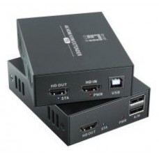 EXTENSOR HDMI 4K + USB SOBRE CAT6 HASTA 100 METROS
