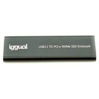 iggual Caja externa USB-C 3.1 SSD M.2 NVMe y SATA