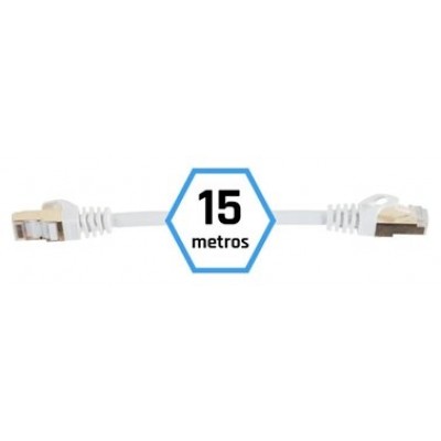 iggual Latiguillo CAT7 SFTP LSZH 15 metros blanco