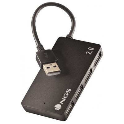 HUB 4 PUERTOS USB 2.0 NGS PORT 2.0 NEGRO