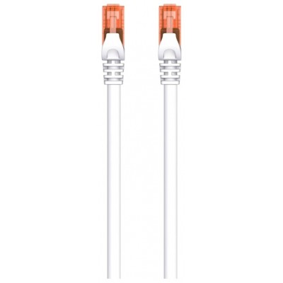 CABLE DE RED CAT 6 U/UTP DE 2,0 METROS EN COLOR BLANCO