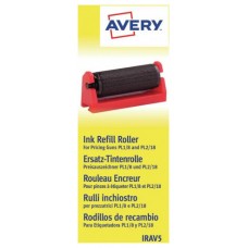 PACK 5 RODILLOS DE TINTA PARA ETIQUETADORAS PL 1/8, PL 2/18 AVERY IRAV5 (Espera 4 dias)