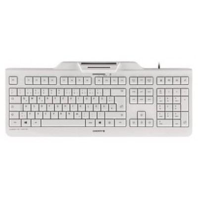 Cherry Teclado+Lector Chip Integrado (DNIe) Blanco