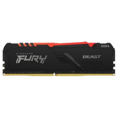 MEMORIA KINGSTON FURY BEAST RGB DDR4 16GB (KIT 2) 3200MHZ  CL16      -  KF432C16BB2AK2/16 (Espera 4 dias)