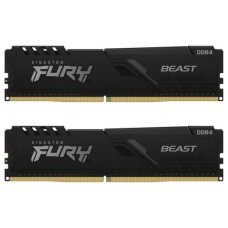 DDR4 KINGSTON 2x 32GB 3600 FURY BEAST NEGRO