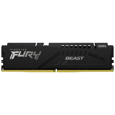 MEMORIA KINGSTON FURY BEAST BLACK DDR5 16GB 5600MHZ  CL40   KF556C40BB-16 (Espera 4 dias)