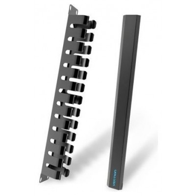 ORGANIZADOR CABLES EN ESPIRAL 24 PUERTOS NEGRO VENTION (Espera 4 dias)
