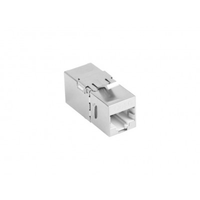 ADAPTADOR LANBERG CAT6 FTP HEMBRA THRU KEYSTONE RJ45 A RJ45, 90 GRADOS