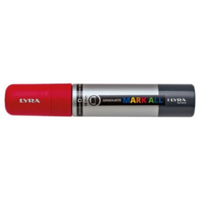 MARCADOR PERMANENTE MARK ALL ROJO 15 MM LYRA GROOVE L6840018 (Espera 4 dias)