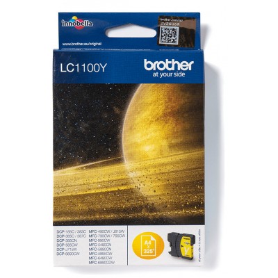 BROTHER Cartucho tinta  Amarillo DCP-385C/ MFC-6490CW/5490cn,  325 pag.