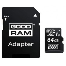 MICRO SD GOODRAM 64GB C10 UHS-I CON ADAPTADOR