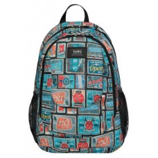 Totto Goctal mochila Mochila escolar Azul, Rojo Poliéster (Espera 4 dias)