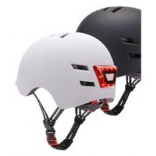 YOUIN CASCO CON LED FRONTAL Y TRASERO BLANCO   (TALLA M) (Espera 4 dias)