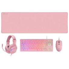 TECLADO MOUSE HEADSET Y ALFOMBRILLA MARS GAMING