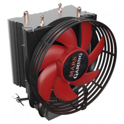 MARSGAMING MCPU117 120W CPU COOLER  INTEL LGA775/1150/1155/1156 AMD FM1/AM2/AM2+/AM3/AM3+/AM4/FM2/FM2+-  9cm ULTRASILENT PWM FAN, 2 DIRECT-CONTACT HEATPIPES (Espera 4 dias)