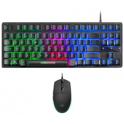 KIT COMBO PACK 3EN1 RGB MCPWTKL NEGRO MARS GAMING (Espera 4 dias)