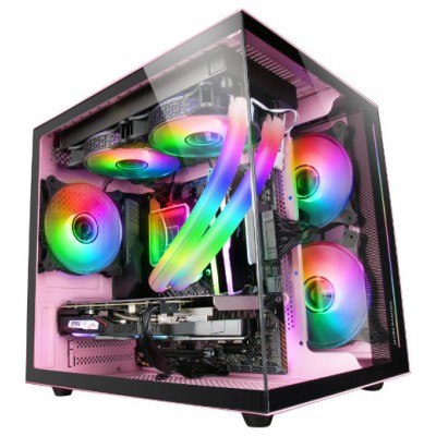 CAJA MICROATX MCVIEW ROSA MARS GAMING (Espera 4 dias)