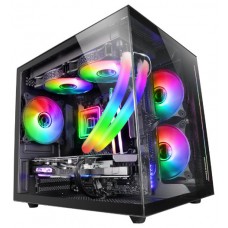 CAJA MICROATX CUBE GAMING MARS GAMING MC-VIEW BLACK
