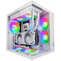 CAJA SEMITORRE ATX MCV-ONE FRGB BLANCO MARS GAMING (Espera 4 dias)
